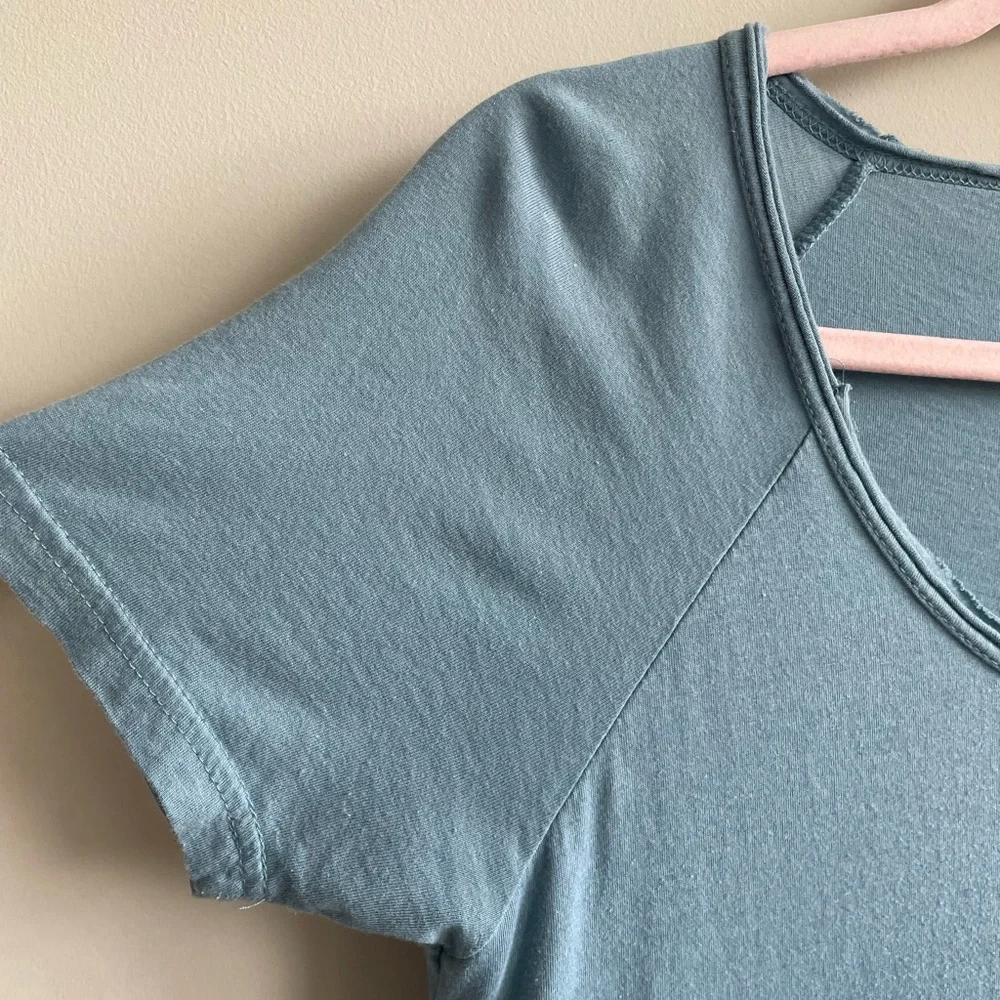 NATURAL LIFE Blue Solid Ombre Mini Dress